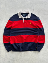 Chemise de rugby rayée poids lourd Ralph Lauren (L)