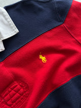 Chemise de rugby rayée poids lourd Ralph Lauren (L)
