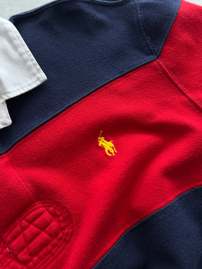 Chemise de rugby rayée poids lourd Ralph Lauren (L)