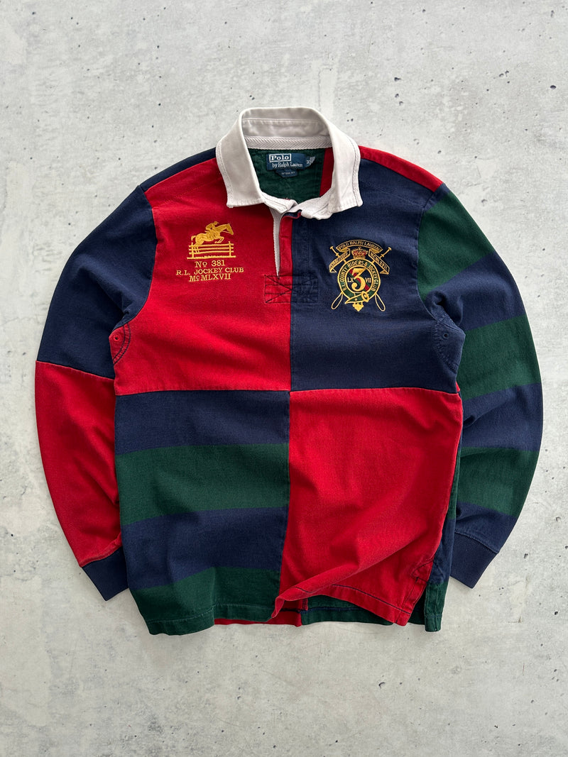 Ralph Lauren Colour Block Heavyweight Rugby Shirt (M)