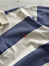 90's Ralph Lauren Heavyweight Stripe Rugby Shirt (L)