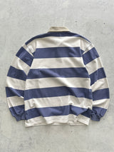 90's Ralph Lauren Heavyweight Stripe Rugby Shirt (L)