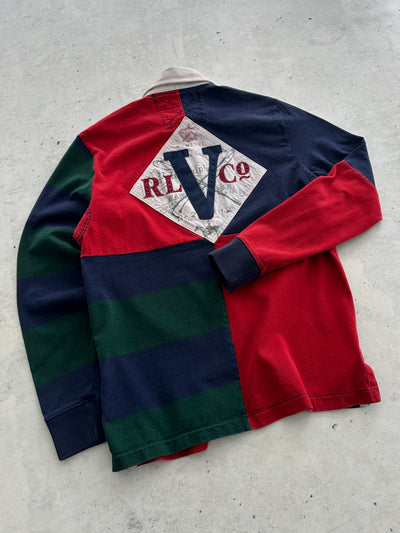 Ralph Lauren Colour Block Heavyweight Rugby Shirt (M)