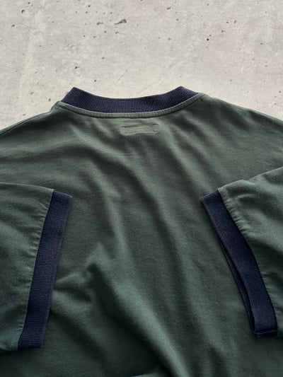 T-shirt vintage Emporio Armani ringer (taille XL)