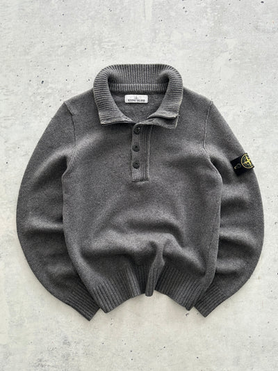 AW/17 Stone Island Chunky Wool Knit Pullover Jumper (S)