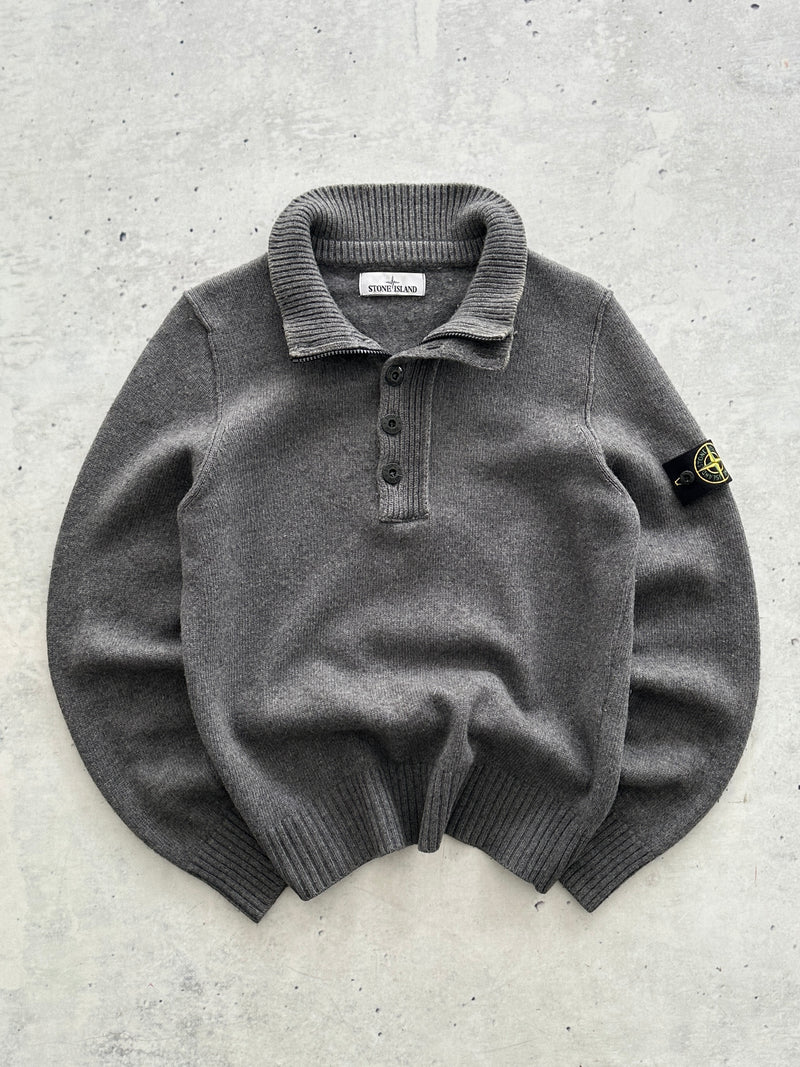 AW/17 Stone Island Chunky Wool Knit Pullover Jumper (S)