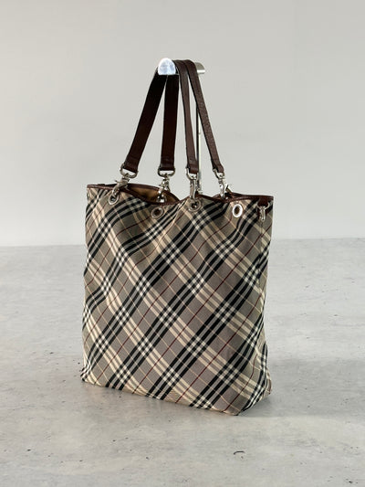 Burberry Blue Label Reversible Nova Check Tote Bag (One Size)