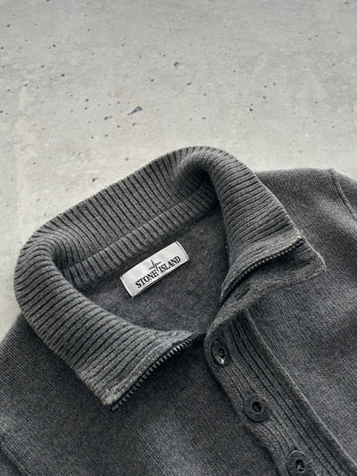 AW/17 Stone Island Chunky Wool Knit Pullover Jumper (S)