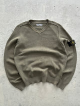 00's Stone Island V Neck Knit Jumper (S)