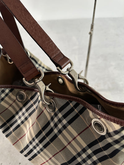 Burberry Blue Label Reversible Nova Check Tote Bag (One Size)