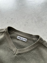 00's Stone Island V Neck Knit Jumper (S)