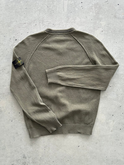 00's Stone Island V Neck Knit Jumper (S)