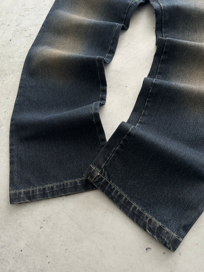 00's Oakley grunge wash industrial denim Jeans (W33 x L32)