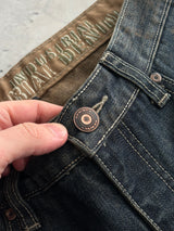 00's Oakley grunge wash industrial denim Jeans (W33 x L32)