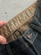 00's Oakley grunge wash industrial denim Jeans (W33 x L32)