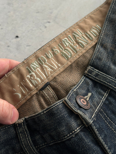 00's Oakley grunge wash industrial denim Jeans (W33 x L32)