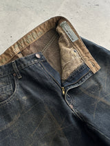 00's Oakley grunge wash industrial denim Jeans (W33 x L32)