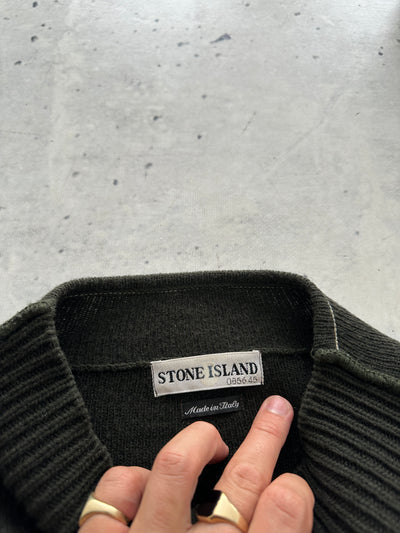 AW/00 Stone Island Wool Knit Mock Neck Jumper (XXL)