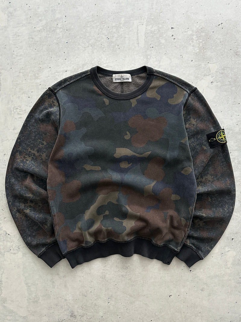 AW/13 Stone Island Camo Crewneck Sweatshirt (S)
