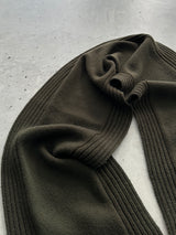 00's Stone Island Embroidred Spell Out Knit Scarf (One Size)