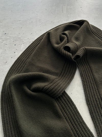 00's Stone Island Embroidred Spell Out Knit Scarf (One Size)