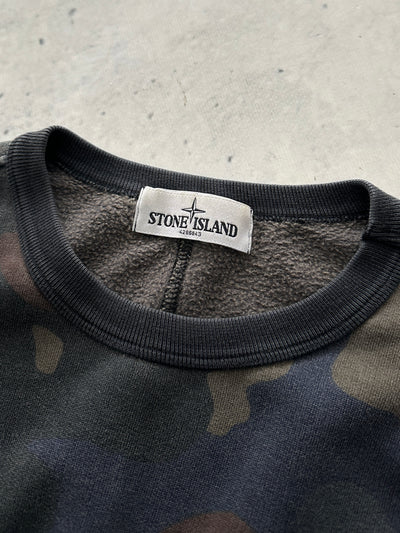 AW/13 Stone Island Camo Crewneck Sweatshirt (S)