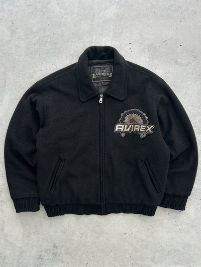 90's Avirex heavy wool Chief high horse jacket (L)