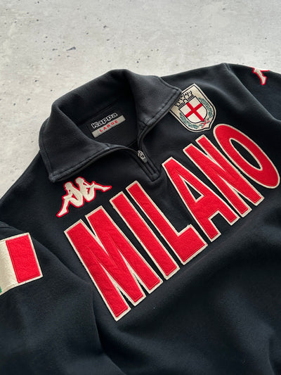 Milano Kappa Heavyweight 1/4 Zip Pullover Sweatshirt (L)