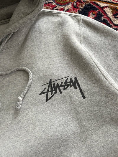 Stussy Script Skull & Bones Pullover Hoodie (S)