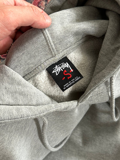 Stussy Script Skull & Bones Pullover Hoodie (S)