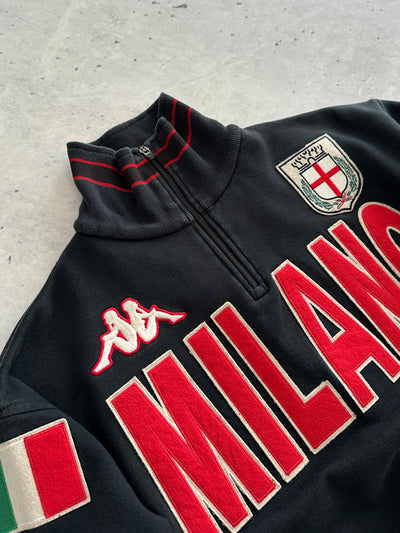 Milano Kappa Heavyweight 1/4 Zip Pullover Sweatshirt (L)