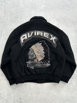 90's Avirex heavy wool Chief high horse jacket (L)