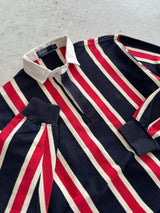 90's Ralph Lauren Vertical Stripe Long Sleeve Polo Shirt (L)