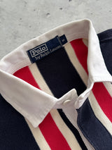90's Ralph Lauren Vertical Stripe Long Sleeve Polo Shirt (L)