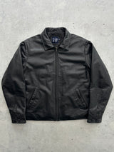 Vintage GAP zip up leather jacket (M)