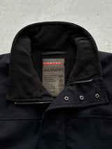 00's Prada Sport Zip Up fleece lined functional pouch ski Jacket (L)