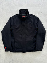 00's Prada Sport Zip Up fleece lined functional pouch ski Jacket (L)