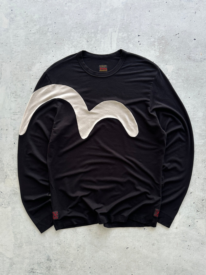00's Evisu Gull Wing Long Sleeve T Shirt (M)