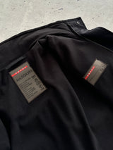 00's Prada Sport Zip Up fleece lined functional pouch ski Jacket (L)