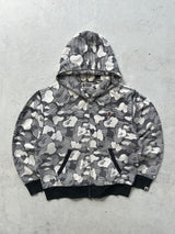 BAPE Camo Full Zip quilted back NICO Hoodie (M)