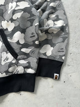BAPE Camo Full Zip quilted back NICO Hoodie (M)