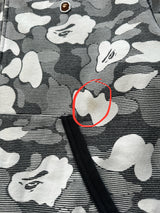 BAPE Camo Full Zip quilted back NICO Hoodie (M)