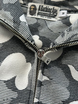 BAPE Camo Full Zip quilted back NICO Hoodie (M)