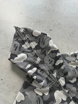 BAPE Camo Full Zip quilted back NICO Hoodie (M)
