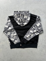 BAPE Camo Full Zip quilted back NICO Hoodie (M)
