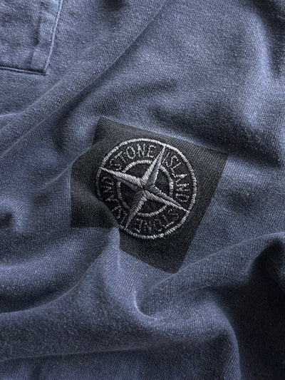 SS/01 Stone Island Embroidered Patch Logo Polo Shirt (L)
