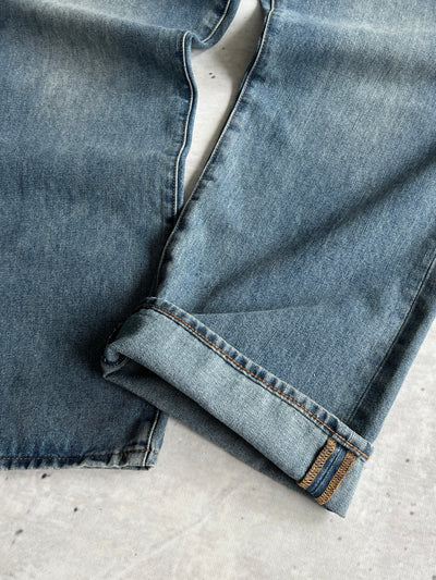 00's Bape denim spell out jeans (W34 x L30)