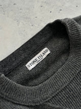 AW/07 Stone Island Chunky Wool Knit Crewneck Jumper (M)