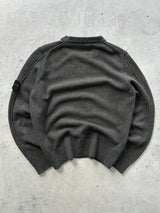 AW/07 Stone Island Chunky Wool Knit Crewneck Jumper (M)