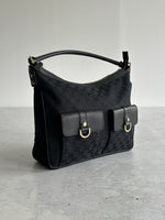 Vintage Gucci Abbey Canvas Shoulder Bag (One Size)